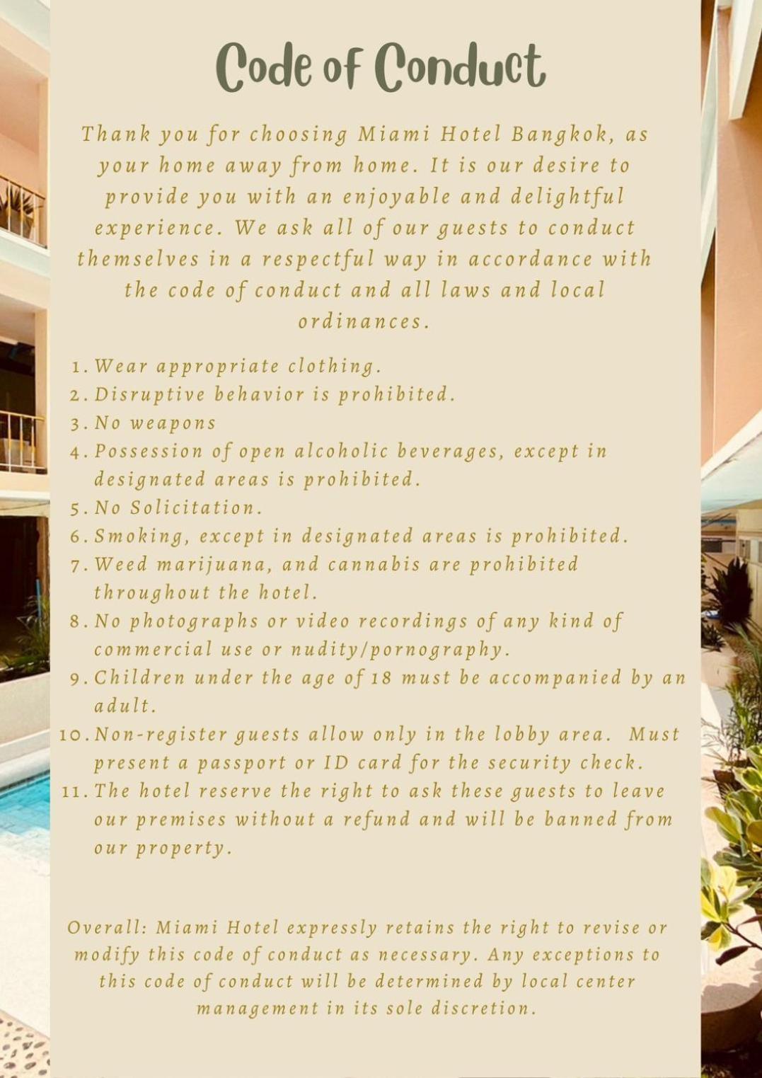Miami Hotel Bangkok Exterior photo